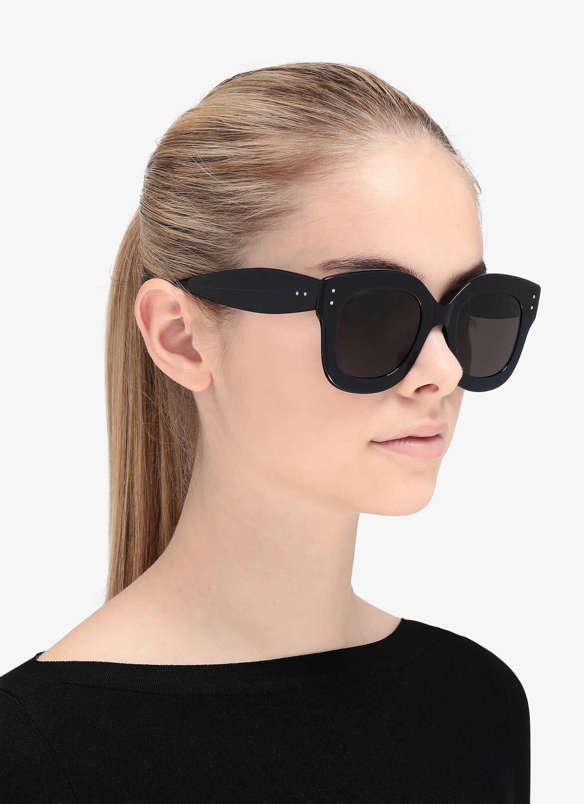 GLASSES LUNETTES BLUE/SILVER ALAÏA BLUE-BLUE-GRAY  GLASSES LUNETTES BLUE/SILVER